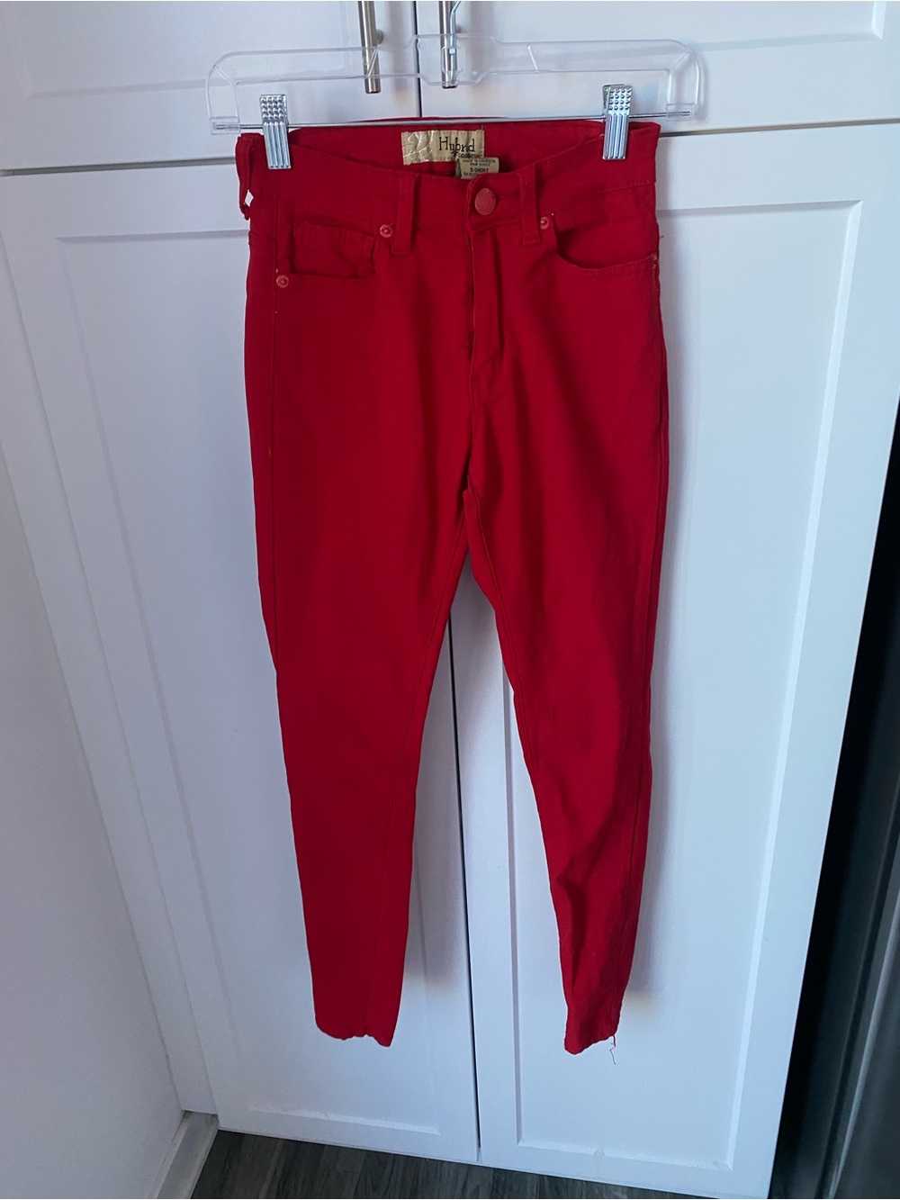Hybrid & company womens red small shirt dress pants